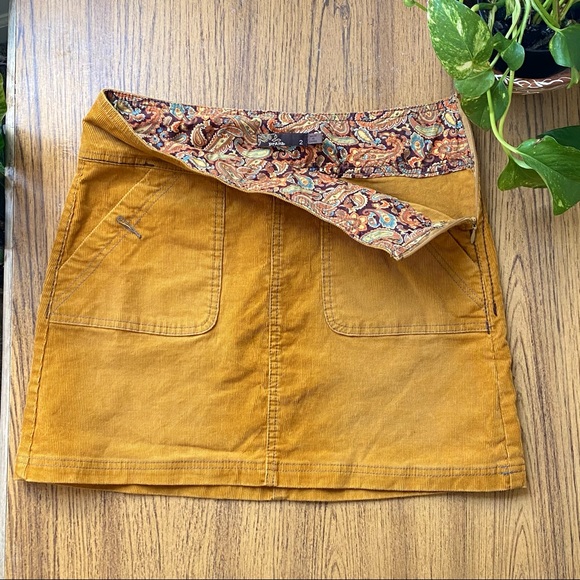 Prana Yellow Canyon Miniskirt - Picture 1 of 5